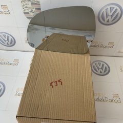 Audi A3 2009-2013 Sol Ayna Camı Geniş Açılı 3 Kapı Elektrikli Isıtmalı Kör Noktalı 4F0857535Af