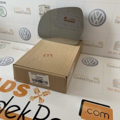 Audi A3 2009-2013 Sol Ayna Camı Geniş Açılı 3 Kapı Elektrikli Isıtmalı Kör Noktalı 4F0857535Af