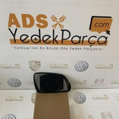 Skoda Octavia 2004-2013 Sol Ayna Camı Elektrikli 6Q0857521F