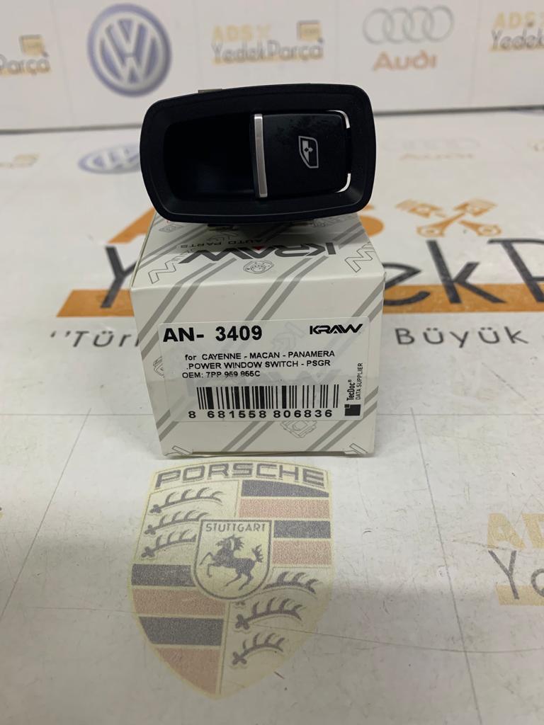 Porsche Cayenne Sol Cam Açma Düğmesi Tekli Düğmesi