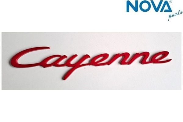 Porsche Cayenne Yazısı Küçük Kırmızı 9555592370