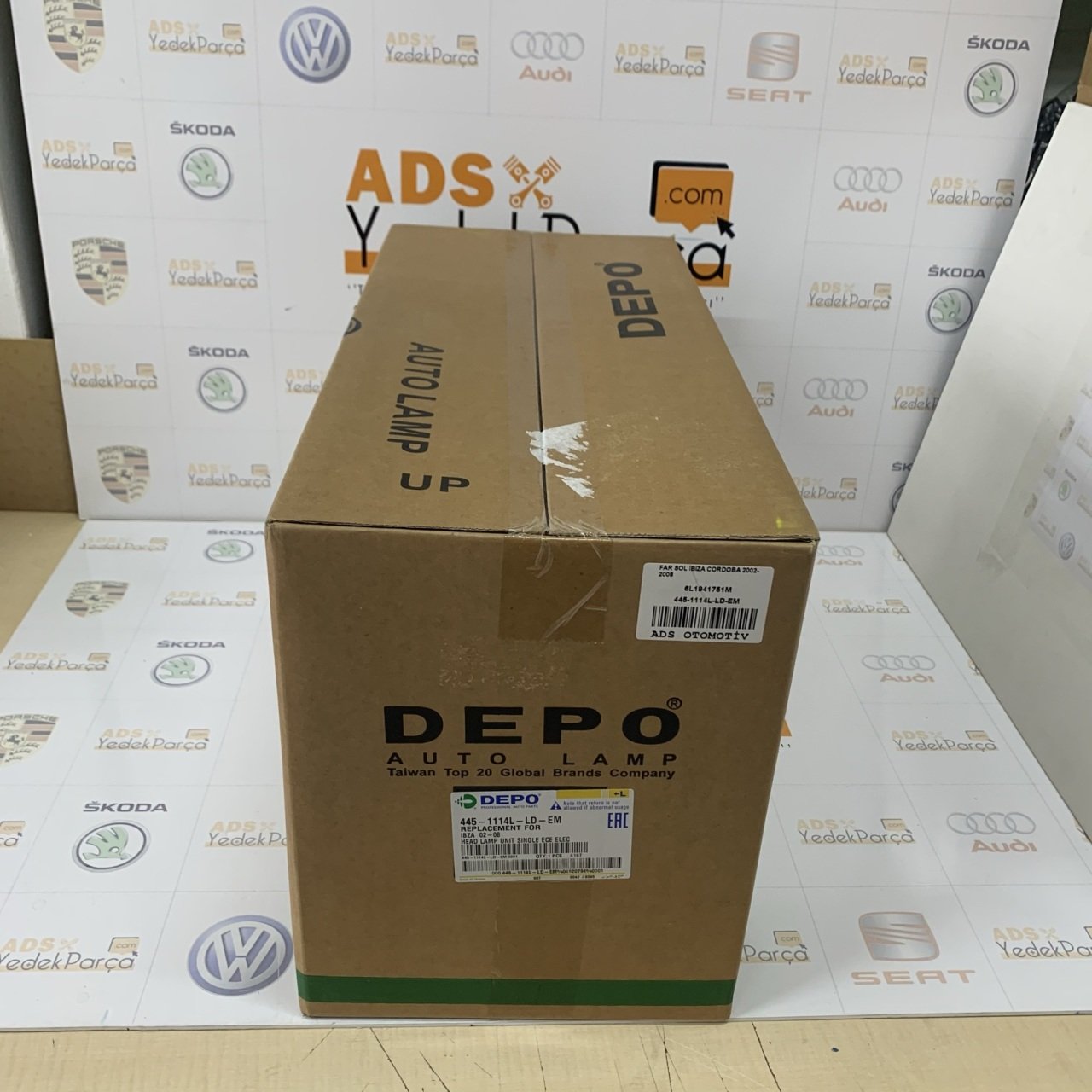 Seat İbiza 2002-2009 Arası Sol Far Tek Göz Depo Marka 6L1941751M