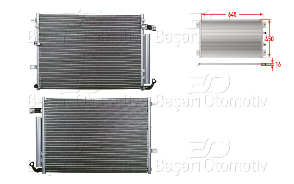 JEEP CHEROKEE 2.0 2.2CRD 2.4 3.2V6 13 >KLIMA RADYATORU 645X450X16