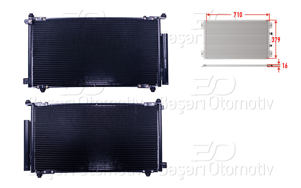 HONDA CRV 03>KLIMA RADYATORU 710X379X16