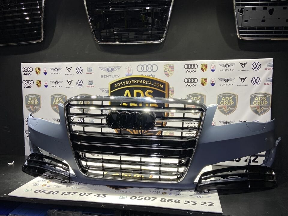 AUDİ A8 2010-2013 ÖN TAMPON SİS KAPAKLI PANJURLU DOLU 4H0807065C