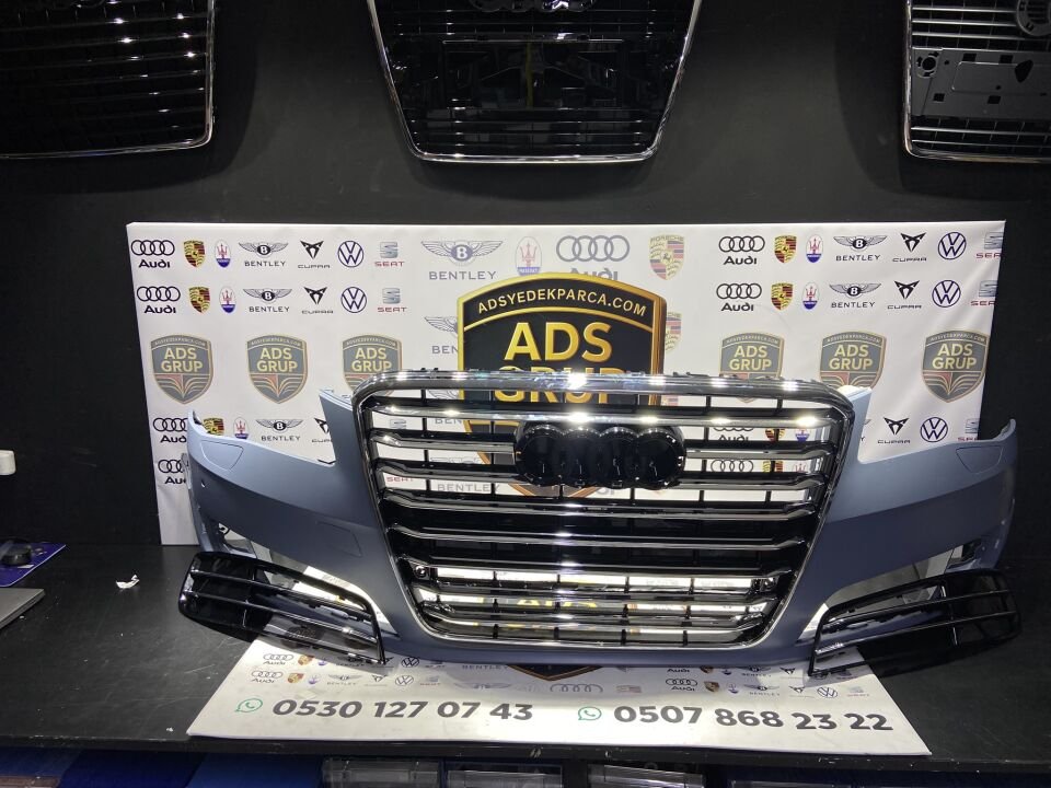 AUDİ A8 2010-2013 ÖN TAMPON SİS KAPAKLI PANJURLU DOLU 4H0807065C
