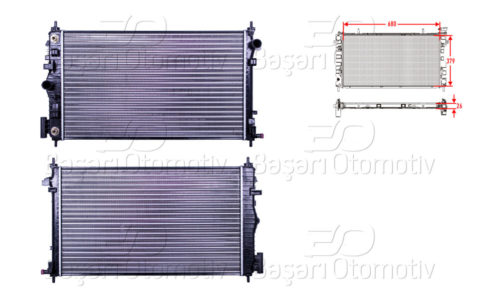 OPEL INSIGNIA 2.0 OTOMATIK 68X40 08 >SU RADYATORU MEKANIK AT 680X379X26