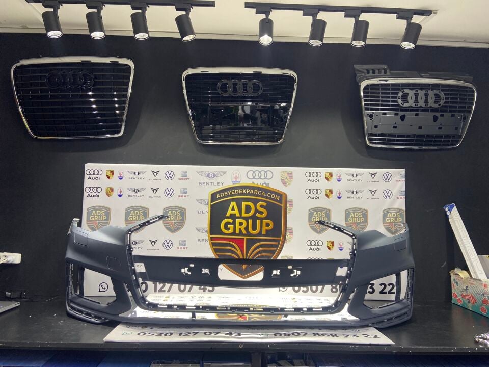AUDI A6 C8 S-LINE 19-24 (19-24 ARASI A6 SEDAN ICIN UYUMLUDUR)TAMPON SETI ON OEM SILVER