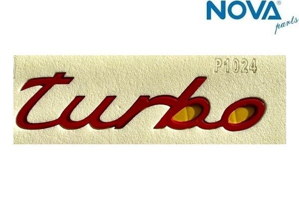 Porsche Turbo Yazısı Kırmızı 3x25cm 996559237034
