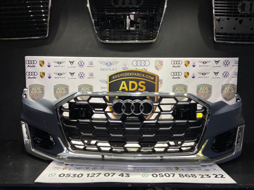 AUDI A6 C8 S-LINE 19-24 (19-24 ARASI A6 SEDAN ICIN UYUMLUDUR)TAMPON SETI ON  BLACK EDITION