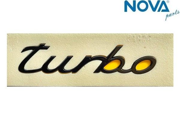 Porsche Yazı Turbo Siyah (3*25cm)