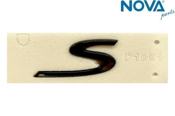 Porsche S Yazısı Siyah 2.2x5.2cm 99155924301