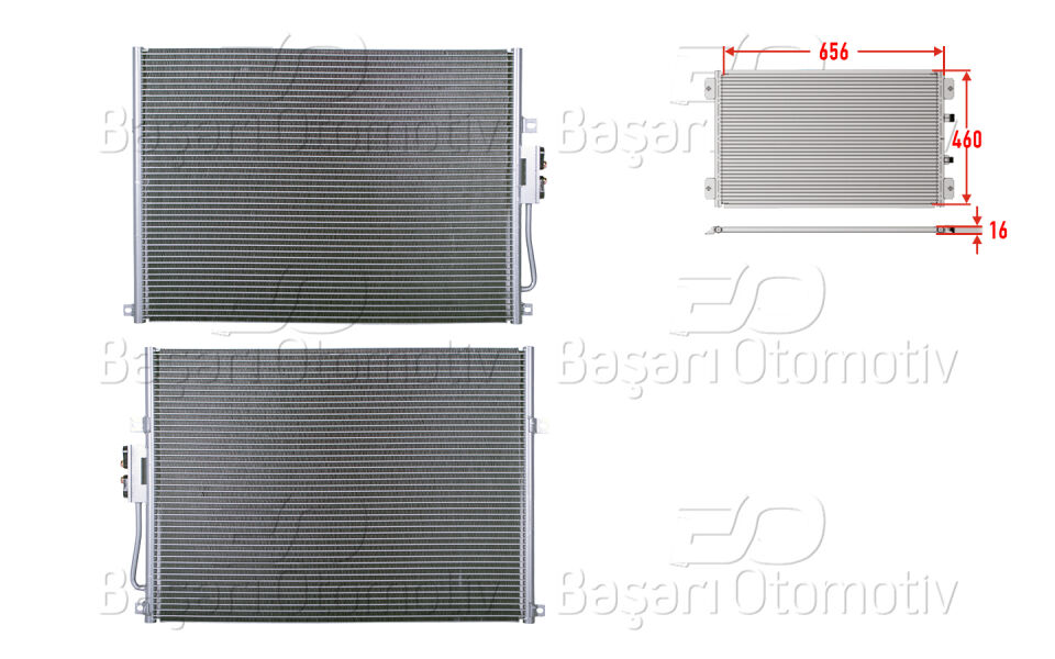 JEEP GRAND CHEROKEE 99>KLIMA RADYATORU 656X460X16