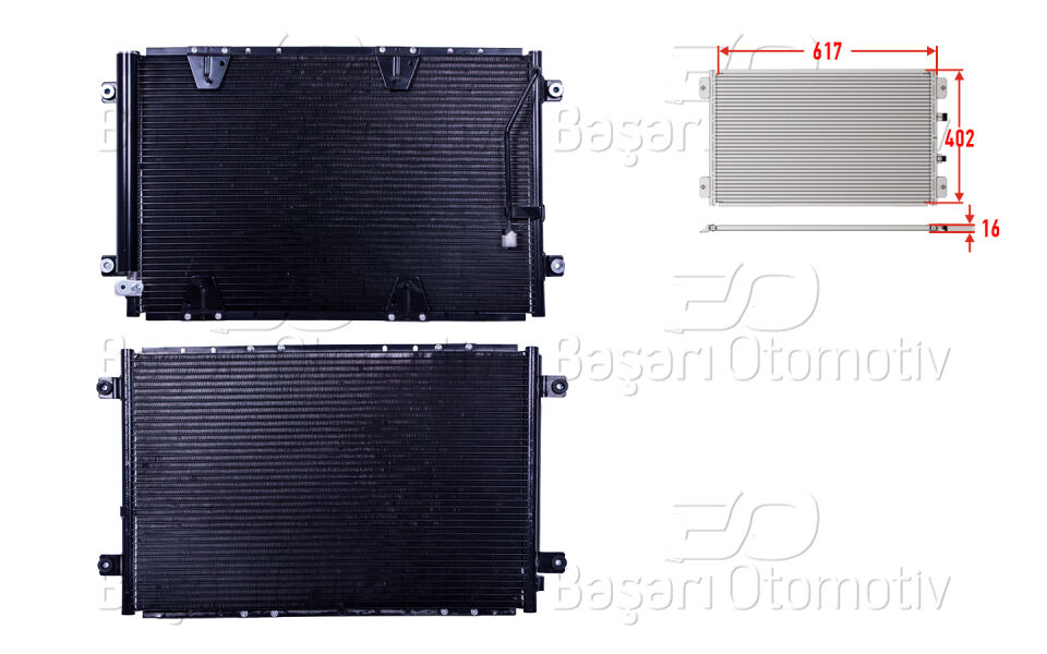 SUZUKI GRAND VITARA 1.6 2.0HDI 2.5 V6 2.7 4X4 98-03KLIMA RADYATORU 617X402X16