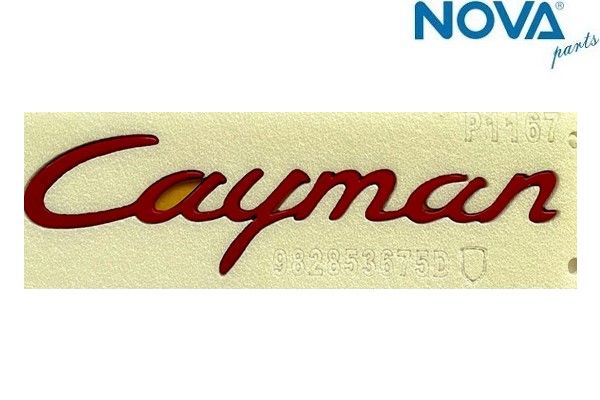 Porsche Yazı Cayman Kırmızı