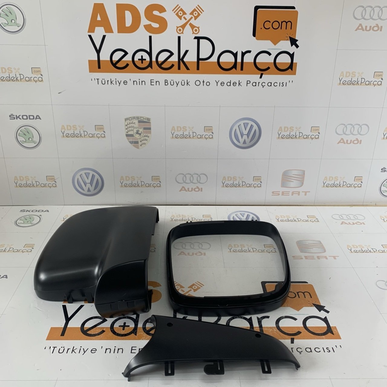 Volkswagen Caddy 2004-2009 Sol Ayna Kapağı Set 3 Parça 7H1857527