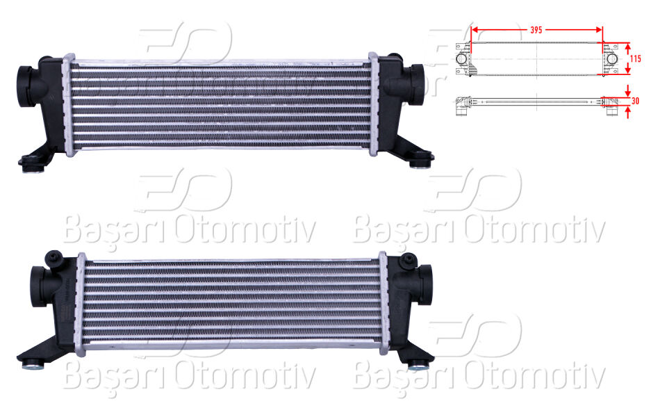 MERCEDES-BENZ A160 CDI A170 CDI (W168) 98-04 VANEO (414) 1.6 02-05TURBO RADYATORU (INTERCOOLER) 395X115X30