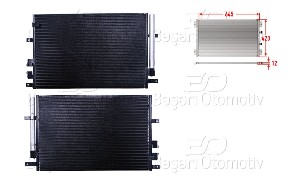 ALFA ROMEO 159 06>KLIMA RADYATORU 645X420X12