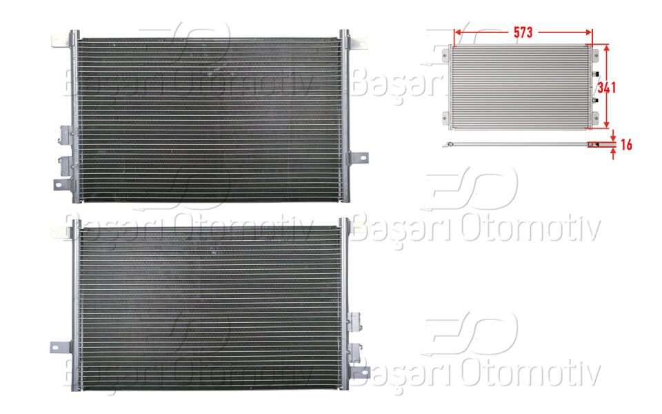 ALFA 156 98>KLIMA RADYATORU 573X341X16
