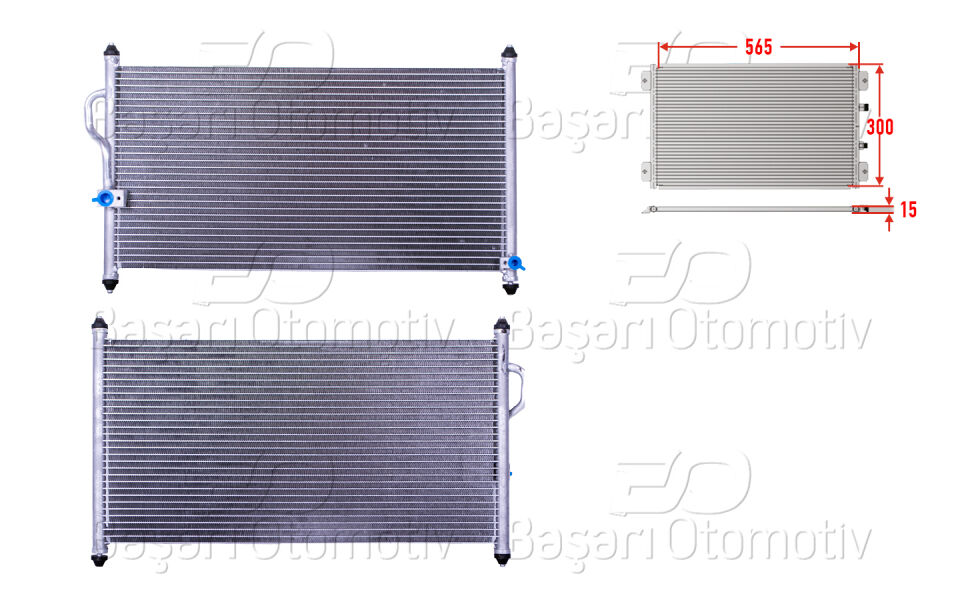 HONDA CRV 2.0 BENZIN 97-02KLIMA RADYATORU 565X300X15