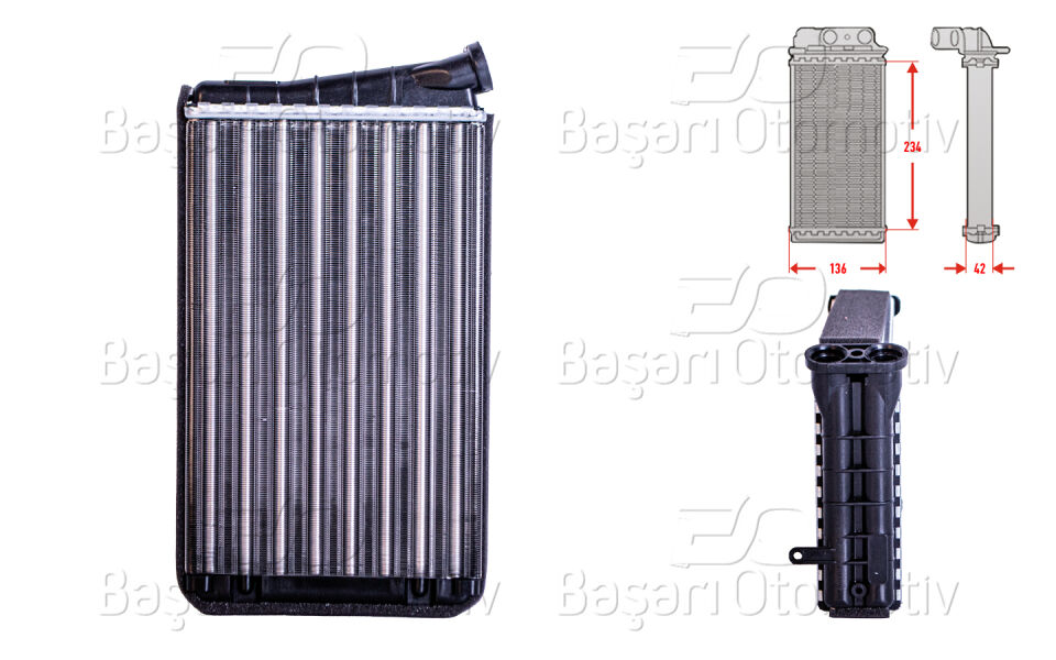 OPEL OMEGA B 94 03 MECHANICALKALORIFER RADYATORU MEKANIK MT-AT 240X148 MM
