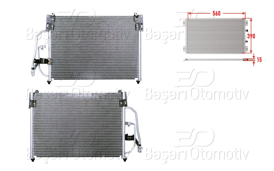 DAEWOO LANOS 1.3 1.5 97 >96274635KLIMA RADYATORU 560X390X15