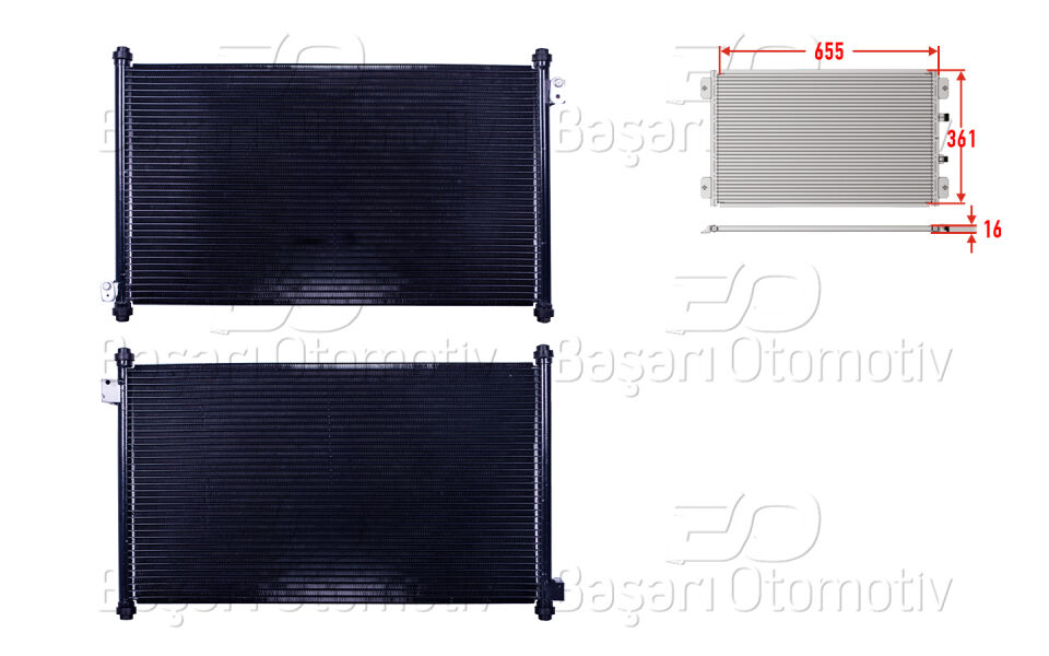 HONDA ACCORD 6 COUPE 2.0 16V 1998-2003KLIMA RADYATORU 655X361X16