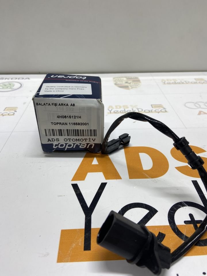 Audi A8 Arka Balata Fişi 255MM Topran Alman
