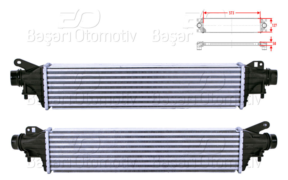 OPEL CORSA E (X15) 1.3 CDTI 14>TURBO RADYATORU (INTERCOOLER) 573X127X50