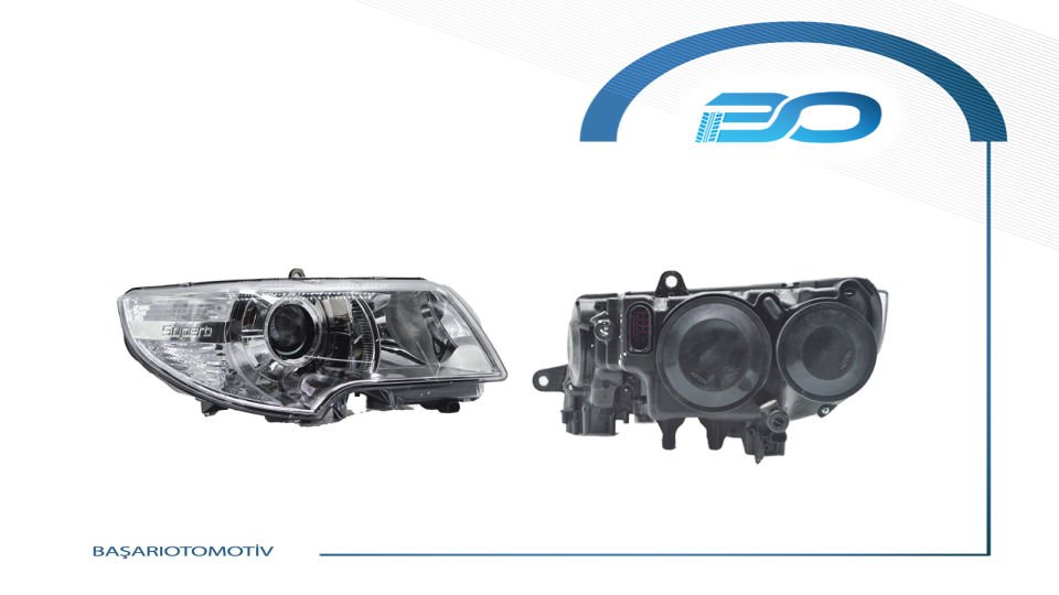 SKODA SUPERB 08-13FAR SAG MERCEKLI + SUPER B YAZILI