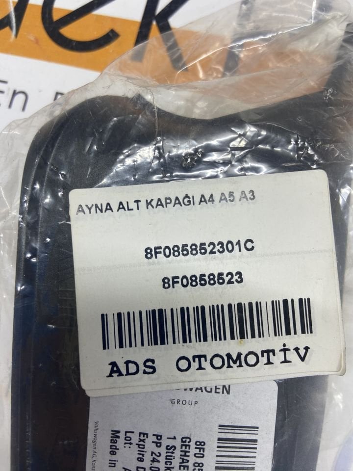 Audi A3 A4 A5 Sol Ayna Alt Kapağı Orjinal