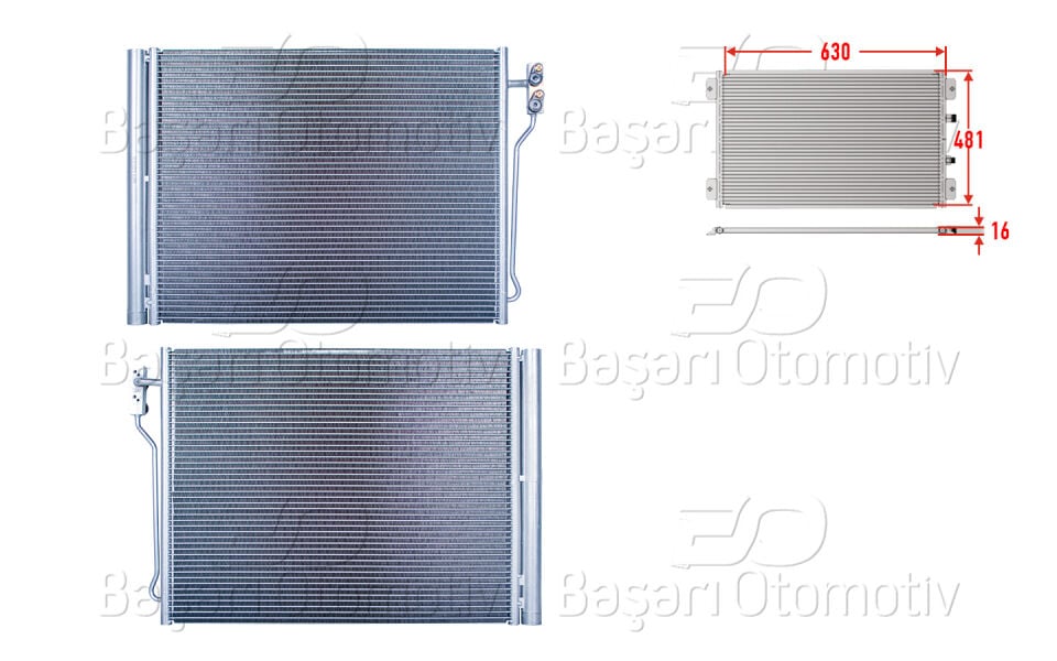 BMW 5 SERISI F07 GT. F10. F11 5.20-5.28 BENZINLI 10-17KLIMA RADYATORU 630X481X16