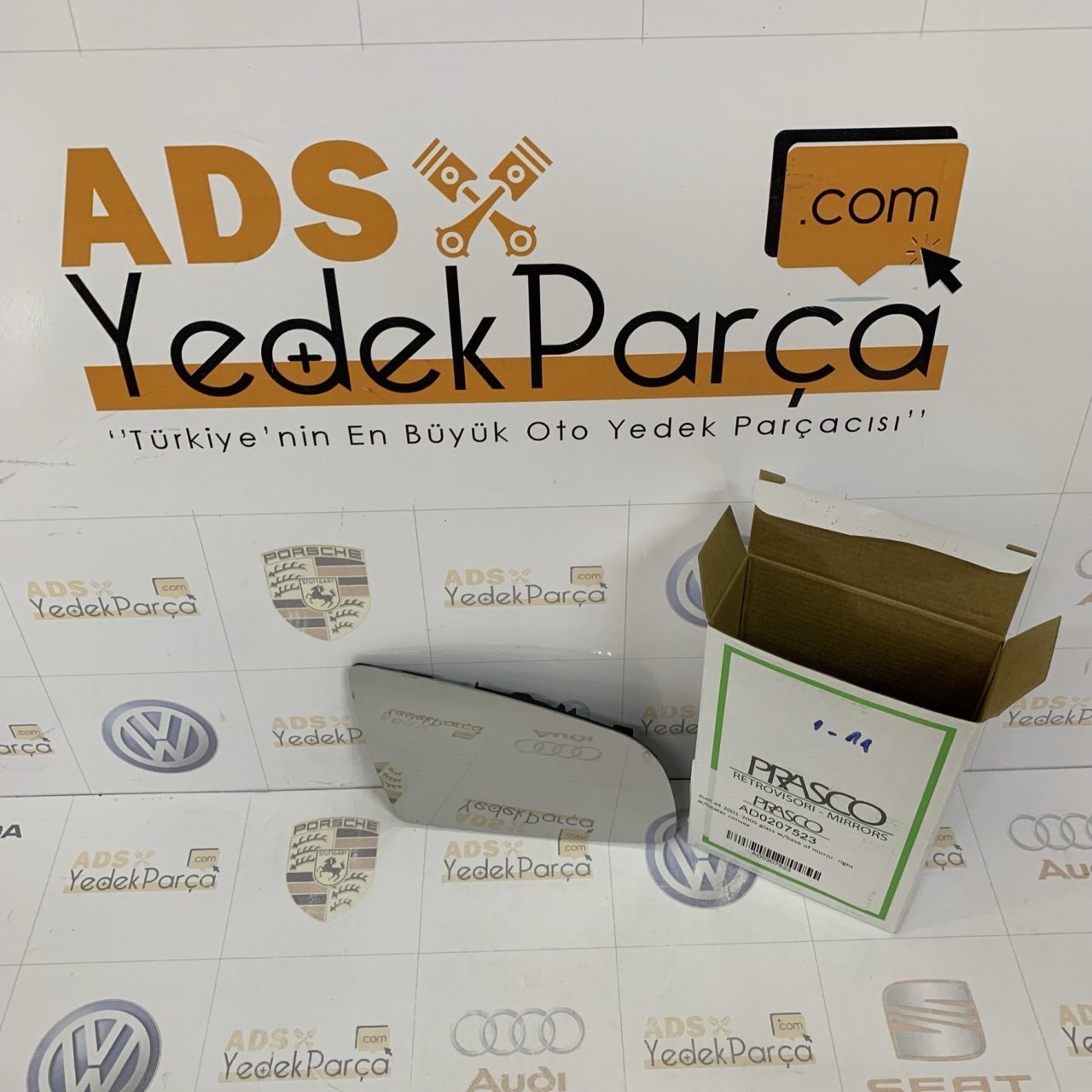 Audi A6 2005-2008 Sağ Ayna Camı Prasco İtalyan Marka