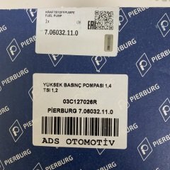 Octavia Rapid Romster Superb 1.2 Tsı 1.4 Benzinli Yüksek Basınç Pompası Araç Pierburg