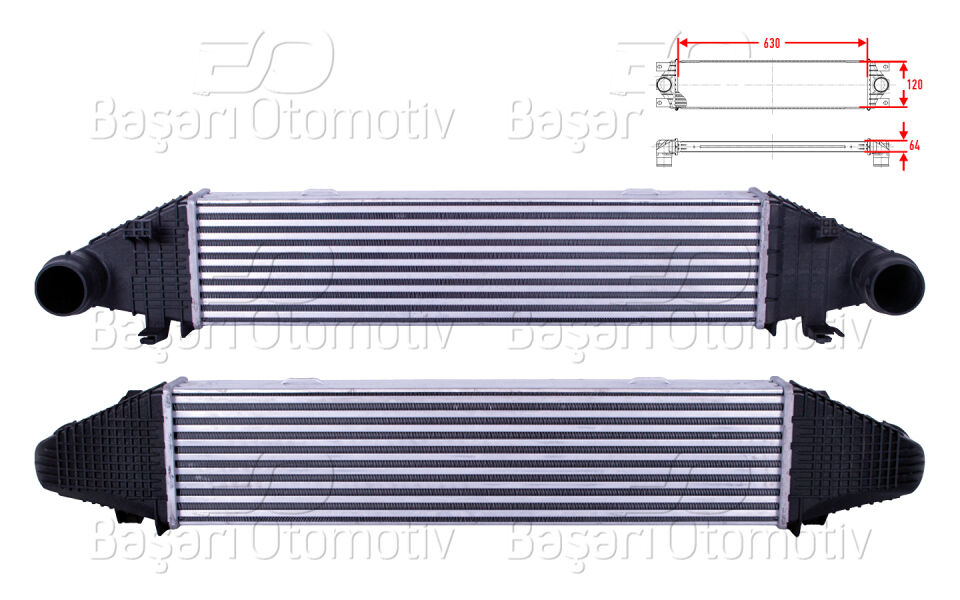 MERCEDES-BENZ BENZ W204 C180 CGI C200 CGI C204 C180 C200 CGI W212 E200 CGI 07 >TURBO RADYATORU (INTERCOOLER) 630X120X64