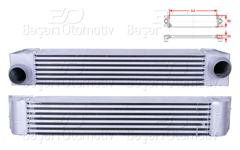 BMW 5 SERISI (E60) 520 D-525 D-530 D 03-10TURBO RADYATORU (INTERCOOLER) 543X100X105