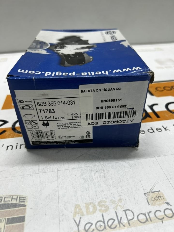 Passat Tiguan Sharan 2010 Ön Balata Fişli Hellapagid