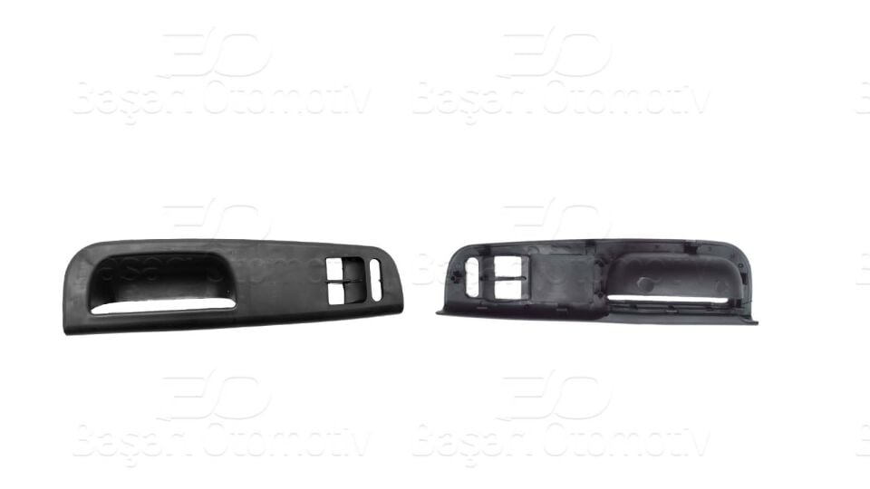 VW Golf 4 Bora Passat Octavia Cam Açma Paneli Çerçevesi Siyah 2 Düğmeli (1997 Model ve Sonrası)
