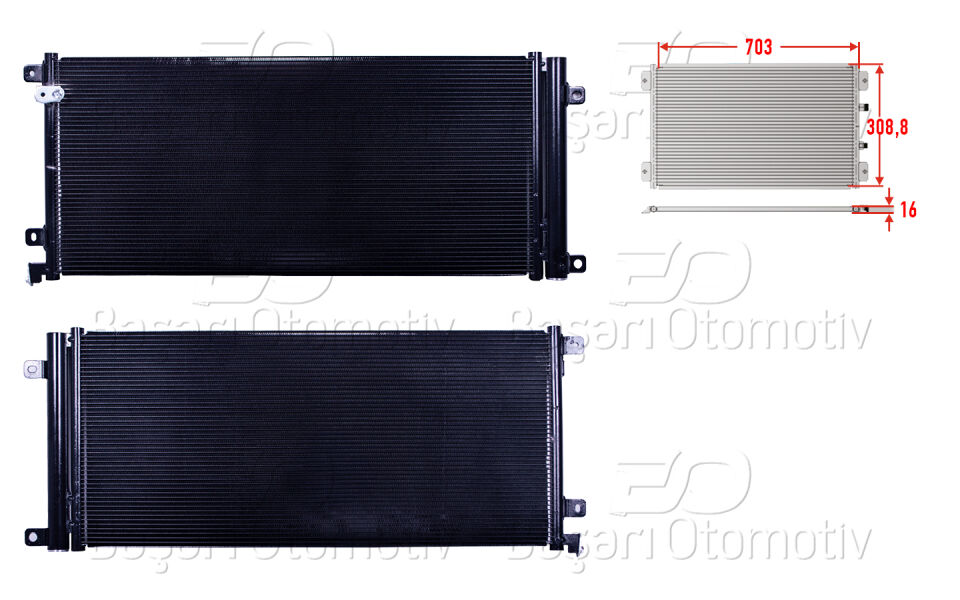 HONDA CIVIC X 1.0 1.5 16 >KLIMA RADYATORU 703X308,8X16