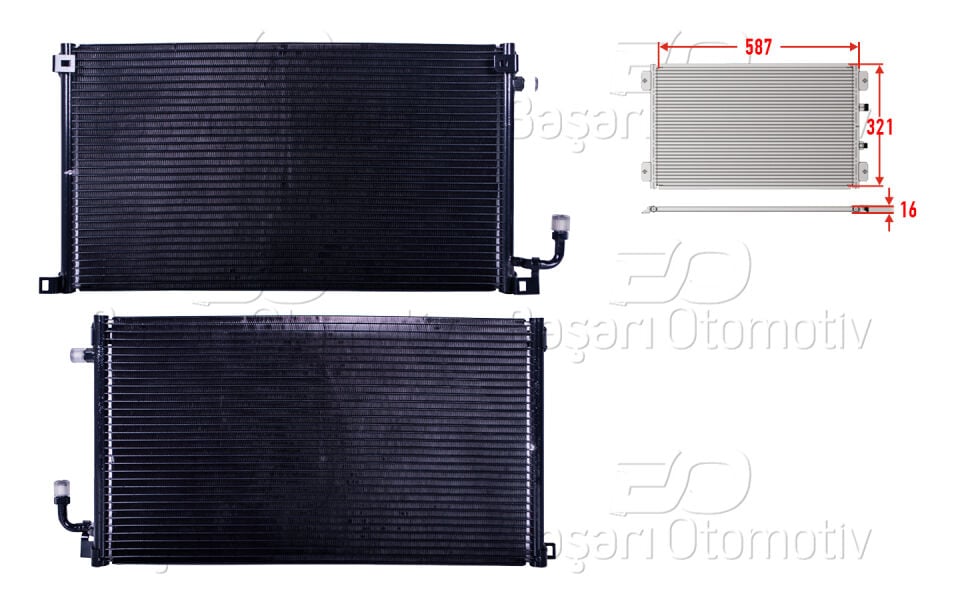 CITROEN SAXO 95-99KLIMA RADYATORU 587X321X16