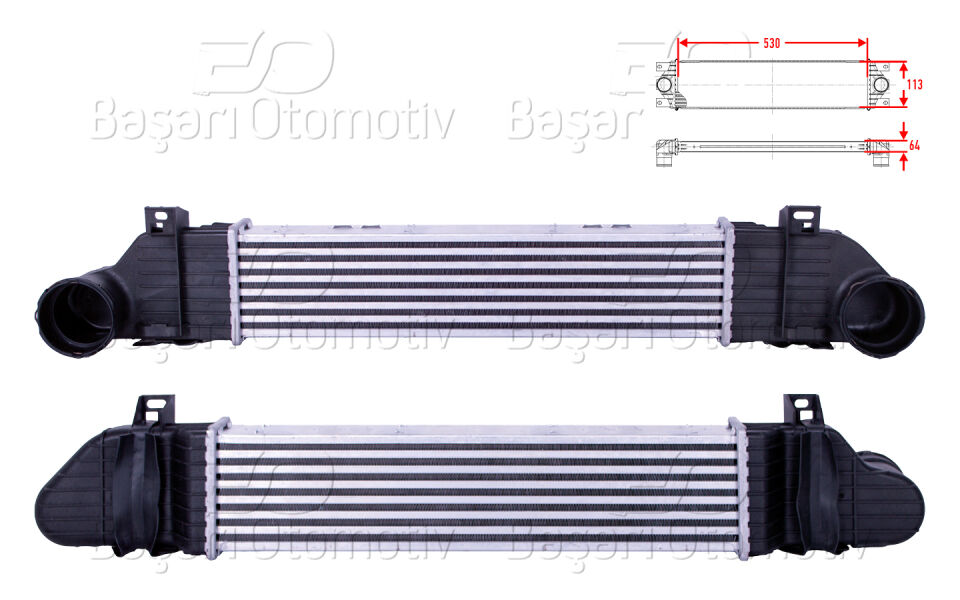 MERCEDES-BENZ S SERISI (W220) S 320 CDI A-T 98-05TURBO RADYATORU (INTERCOOLER) 530X113X64