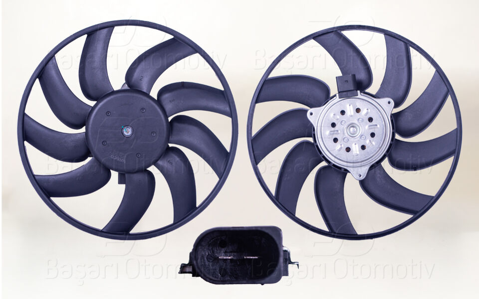 AUDI A4 A5 A6 2.0TDI 08 >FAN MOTORU DAVLUMBAZSIZ (350 MM-2 FIS-9 KANAT)