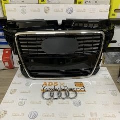 Audi A3 2009 Sonrası Ön Panjur Armalı Piano Black Orijinal 8P0853651M
