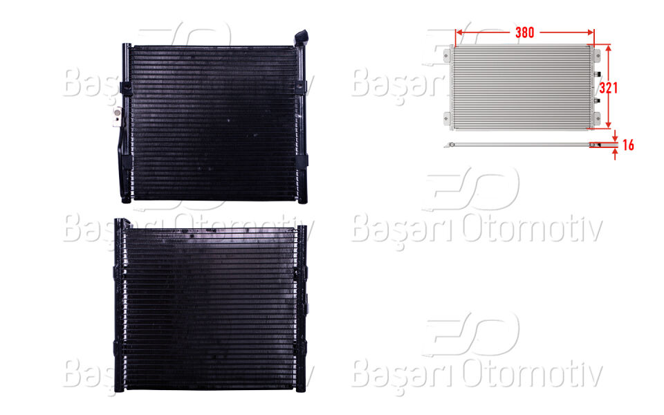 HONDA CIVIC 93-95KLIMA RADYATORU 380X321X16