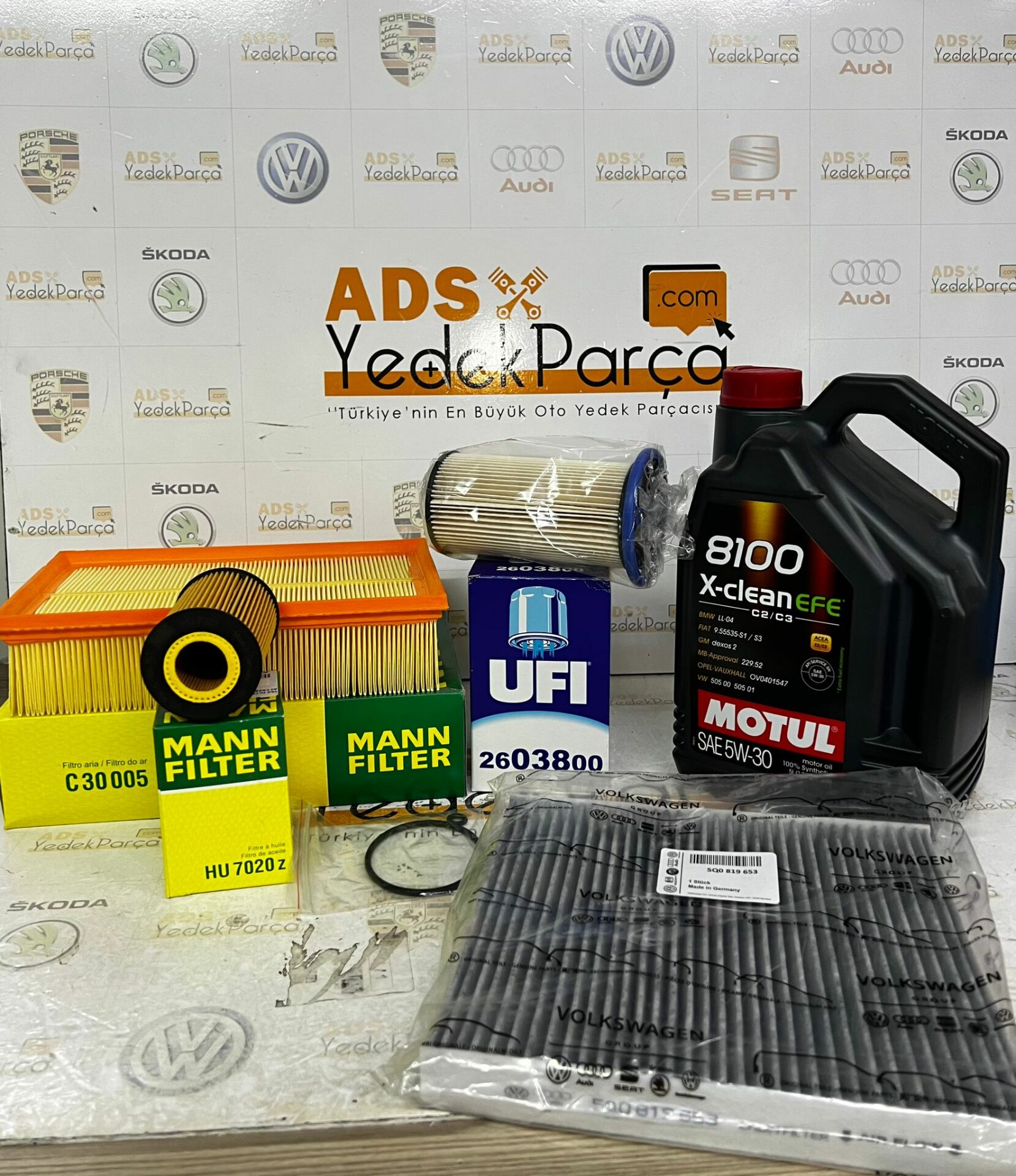 Volkswagen Golf Vıı 1.6 Tdı Periyodik Bakım Seti Mazot Filtreli