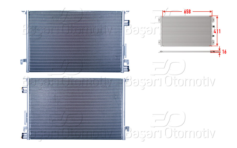 OPEL VECTRA C SIGNUM 1.6 1.8 2.2 3.2 03 >KLIMA RADYATORU 658X411X16